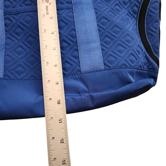 Tory Burch Blue Macaw Nylon Quilted Tote NWT - Picture 10 of 11